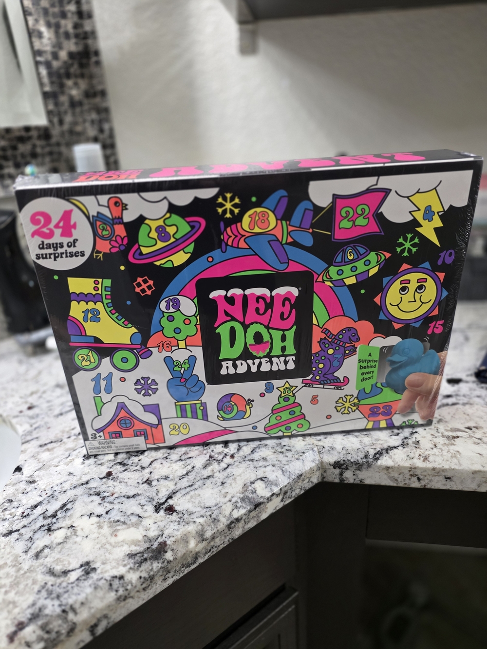 Needoh Advent 24 Days of Surprises - Colorful Kids Toy Set Authentic